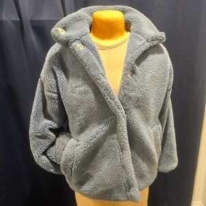 Size S F21 Fuzzy Snap Jacket